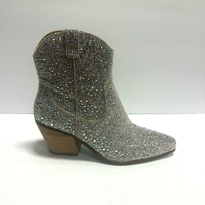 Betsey Johnson Womens' Emory Rhinestone Ankle Boots