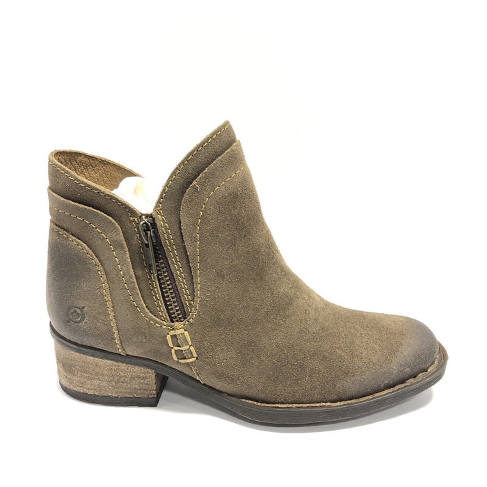 BORN Womens Malta II Zipper Suede Booties