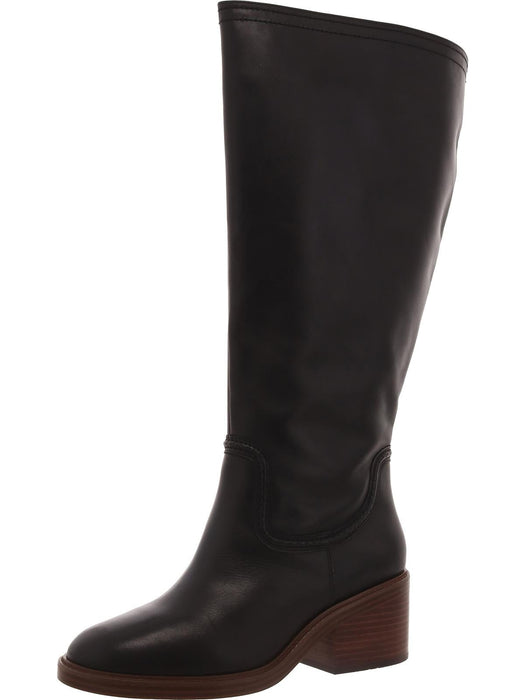 Vince Camuto Womens' Vuliann 4 Leather Knee-High Boots