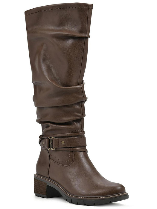White Mountain Womens Crammers Knee High Boots