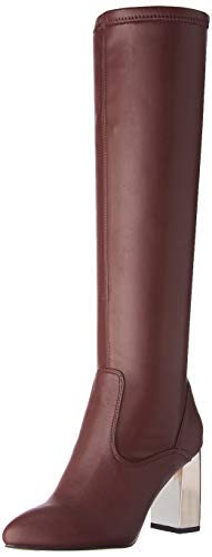 Franco Sarto Womens Katherine Pointed Toe Knee High Boots Cabernet Red Stretch 10 M