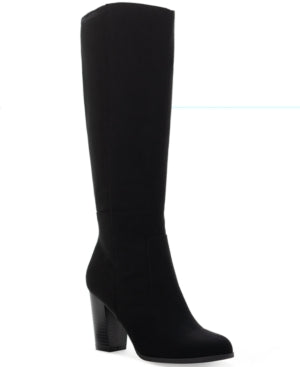 Style & Co. Womens Addyy Leather Tall Knee-High Boots