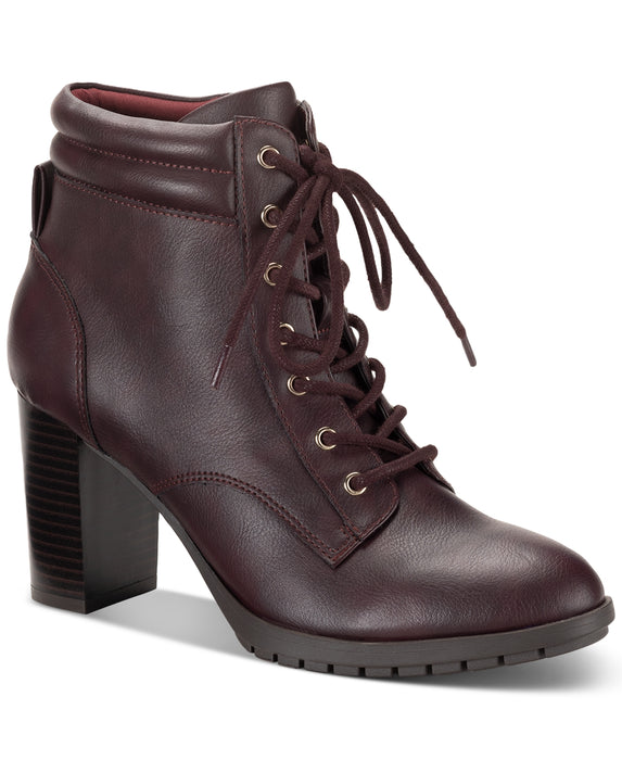 Style & Co Laurellee Lace-Up Dress Booties, Created for Macy's Women's Shoes