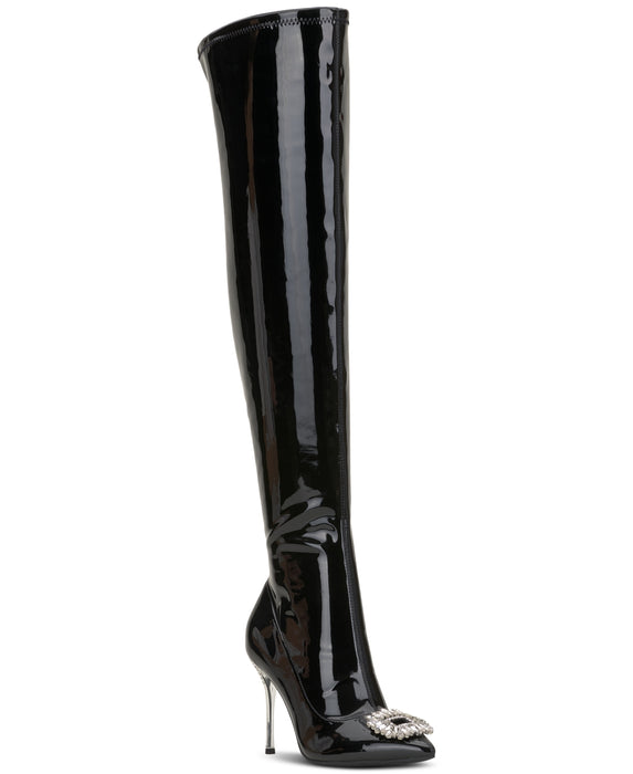 INC Womens Romina Pumps Tall Knee-High Boots Black 6.5 Medium (B,M)