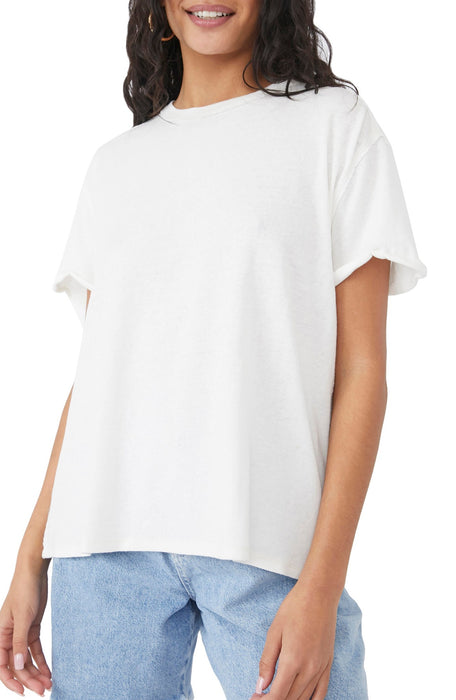 Free People Boyfriend Tee Gardenia SM (Womens 4-6)