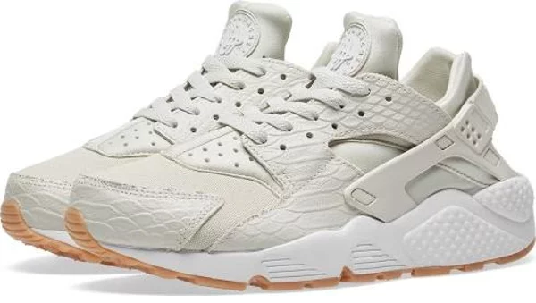 Nike Womens' Air Huarache Run SE, Light Bone, 12 US