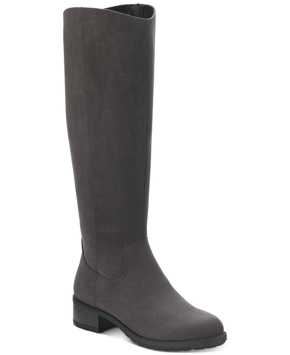 Style & Co Women's Graciee Round Toe Block Heel Zip-up Riding Boots