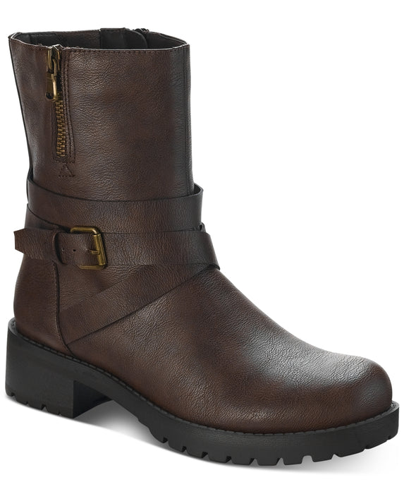 Sun + Stone Womens Stellaa Moto Booties