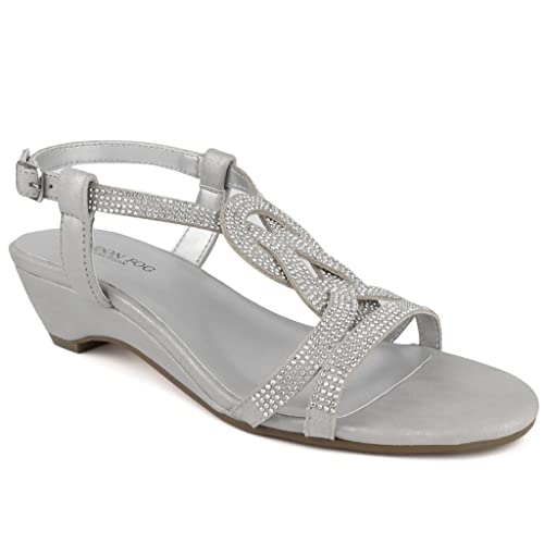 LONDON FOG Women's Meadow Wedge Sandals