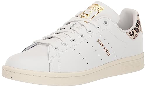 adidas Originals Women's Stan Smith Shoe Sneaker, White/Supplier Colour/Gold Metallic, 8.5