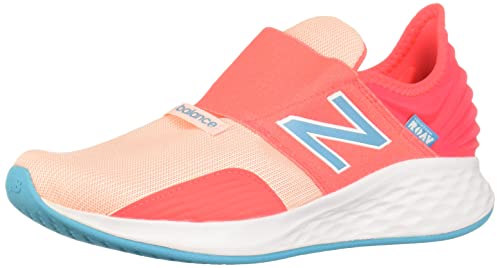 New Balance Kids Fresh Foam Roav V1 Bungee Running Shoe, Vivid Coral/Cloud Pink/Virtual Sky, 5 Toddler