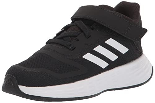 adidas Kids Duramo 10 Running Shoe, Black/White/Black (Elastic), 8.5 Toddler