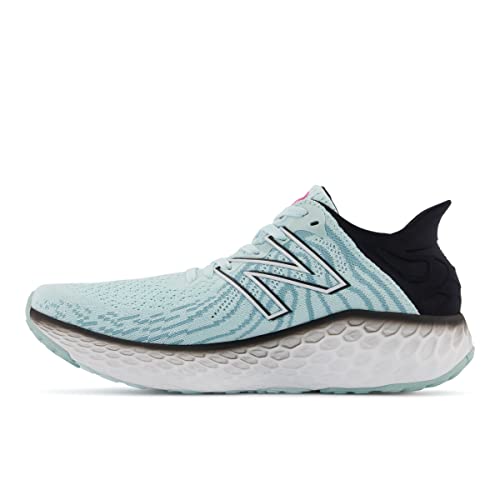 New Balance Women's Fresh Foam 1080 V11 Running Shoe, Pale Blue Chill/Black, 10 Wide