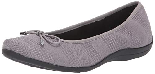 Hush Puppies womens Heartbreaker Ballet Flat, Dark Grey Knit, 7.5 Wide US