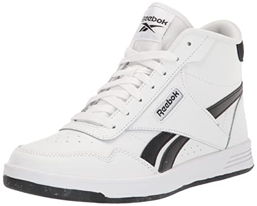 Reebok womens Club High Top Cross Trainer, White/Black, 9.5 US