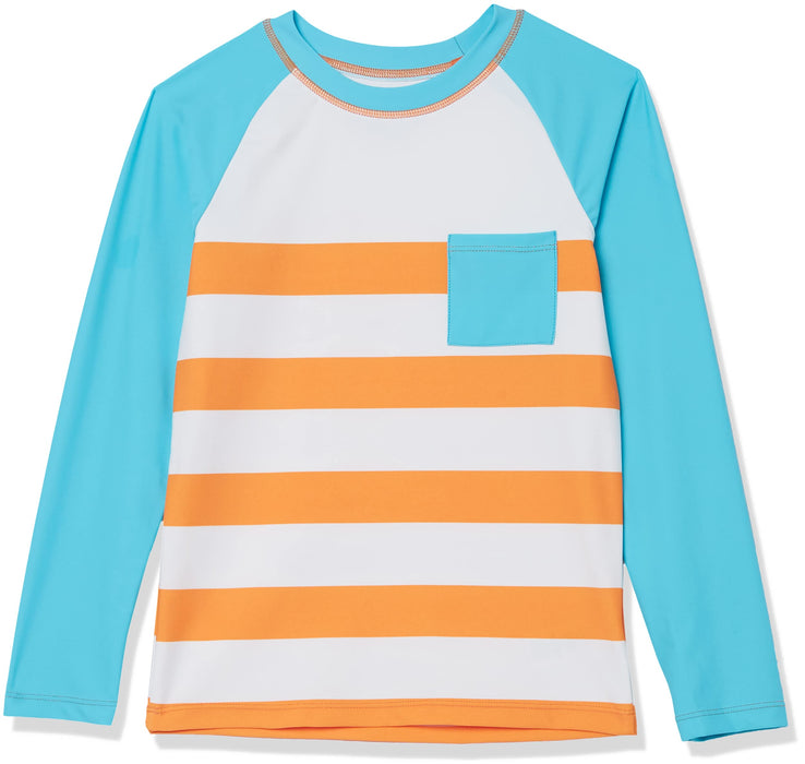 Hatley Boys Orange Soda Stripe Rashguard Toddler 2T