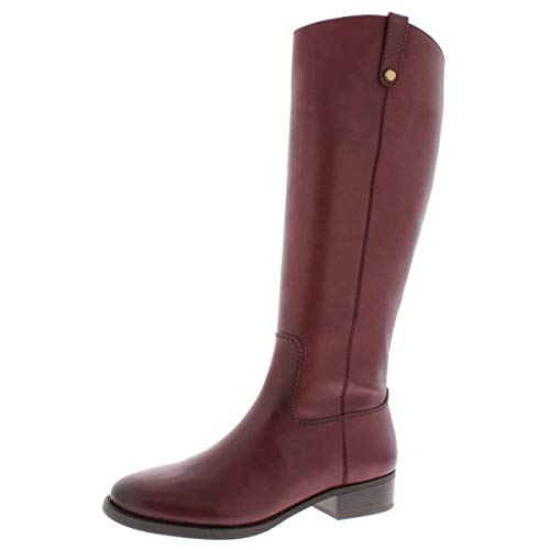 INC Womens Fawne Leather Round Toe Knee Merlot Boots