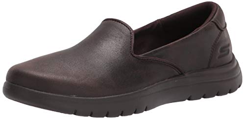 Skechers Women's Loafer Flat, Chocolate, 6.5