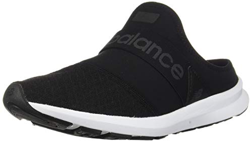 New Balance Women's FuelCore Nergize Mule V1 Sneaker, Black/Magnet, 9