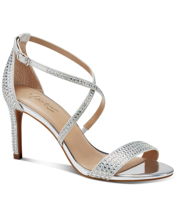 Thalia Sodi Darria Womens Strappy Dress Sandals, SIlver, 11