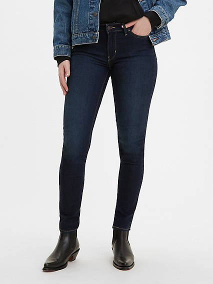 Levis Womens 711 Skinny Indigo Ridge 24 28
