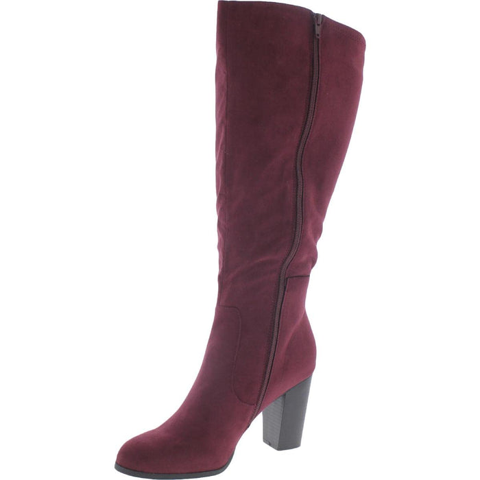 Style & Co. Womens Addyy Leather Tall Knee-High Boots