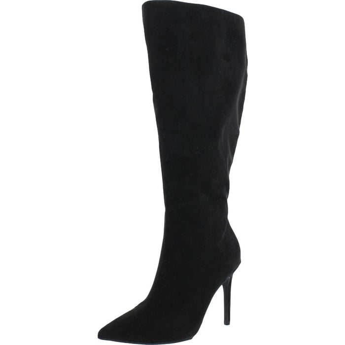 Cufflinks Inc. Women's Rajel Faux Suede Tall Knee-High Boots Medium - Black Mc, 5