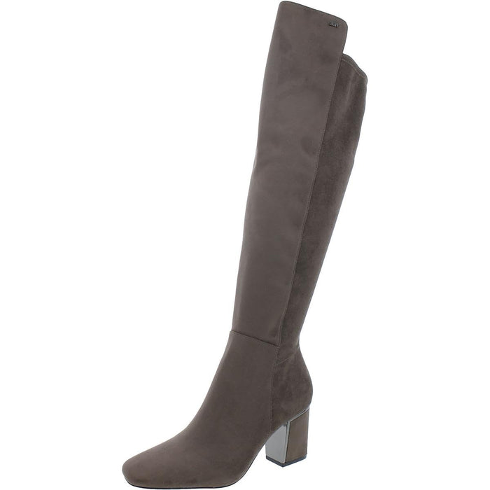 Dkny Cilli Pointed-Toe Over-the-Knee Dress Boots - Mushroom