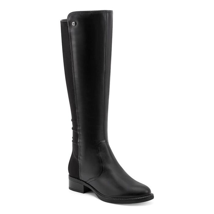 Easy Spirit Women's Lani Knee High Boot, Black Leather, 6.5