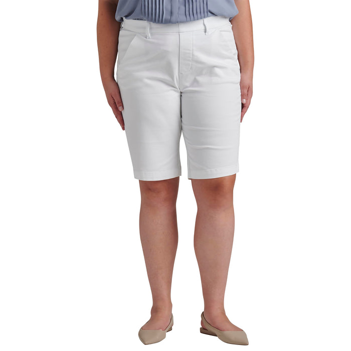 Jag Jeans Plus Size Maddie Bermuda White 16W (37.5"" Waist) 11