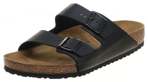 Birkenstock Unisex Arizona Sandal,Black Birko-Flor,39 M EU