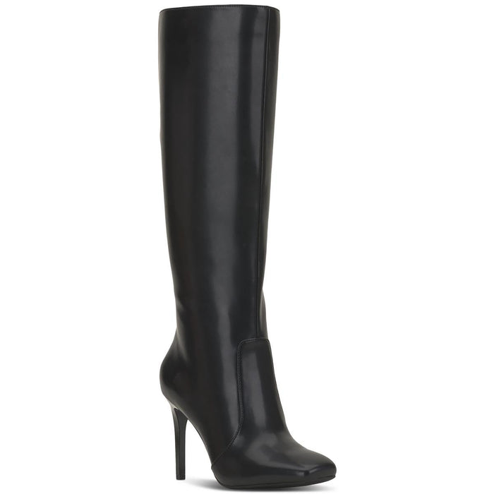 INC Women's Videl Knee High Boots, Black Smooth, 10