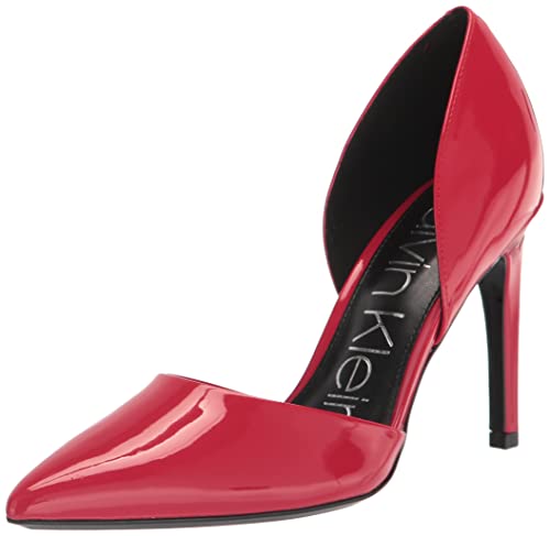 Calvin Klein Women's Hayden Pumps, Red Patent, 9.5