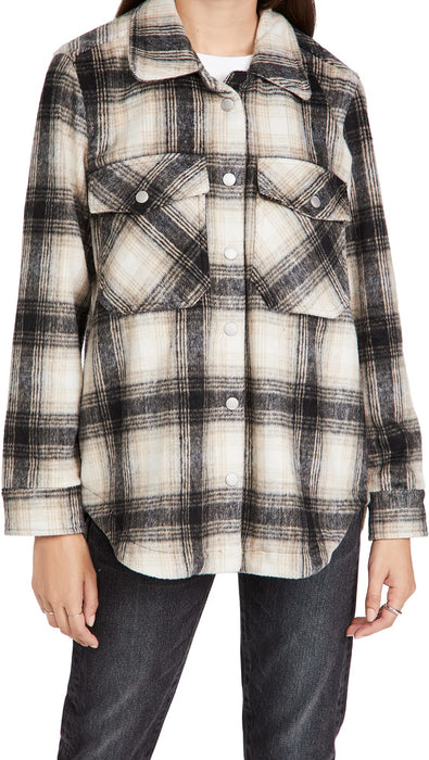 Blank NYC Plaid Shacket Checked Out SM