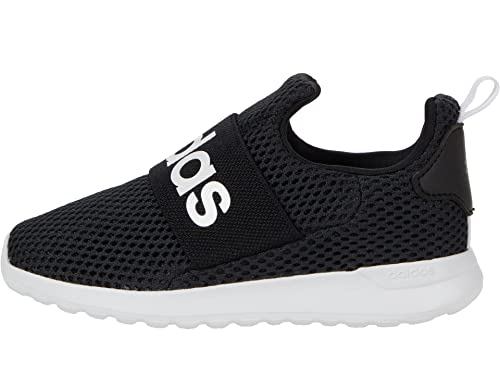 adidas Baby Lite Racer Adapt 4.0 Running Shoe, Black/Black/White, 4 US Unisex Infant