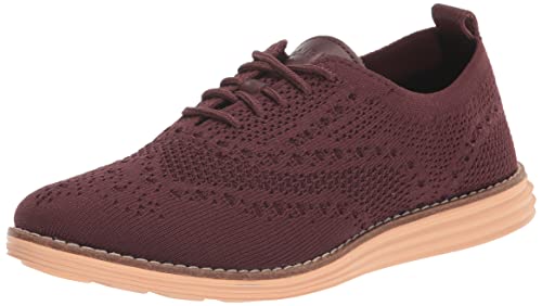 Cole Haan Wingtip Oxford Sock Shoes, Chocolate, Women's 5.5