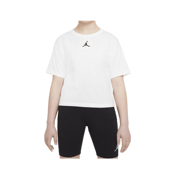 Jordan Girls Essentials Graphic Tee White Little Kid Small