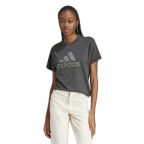 adidas Winners 3.0 Tee Black Melange/Grey Three XS