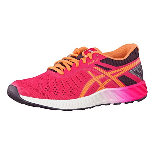 Asics FuzeX - Women's Running Shoes - T670N 2130 - Azalea/Melon/Eggplant (UK Shoe Size 4)