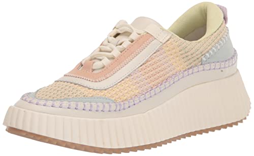 Dolce Vita Women's DOLEN Sneaker, Pastel Stripe Knit, 7.5