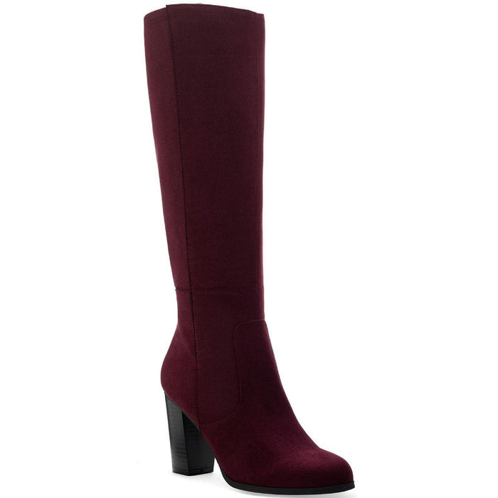 Style & Co. Womens Addyy Leather Tall Knee-High Boots