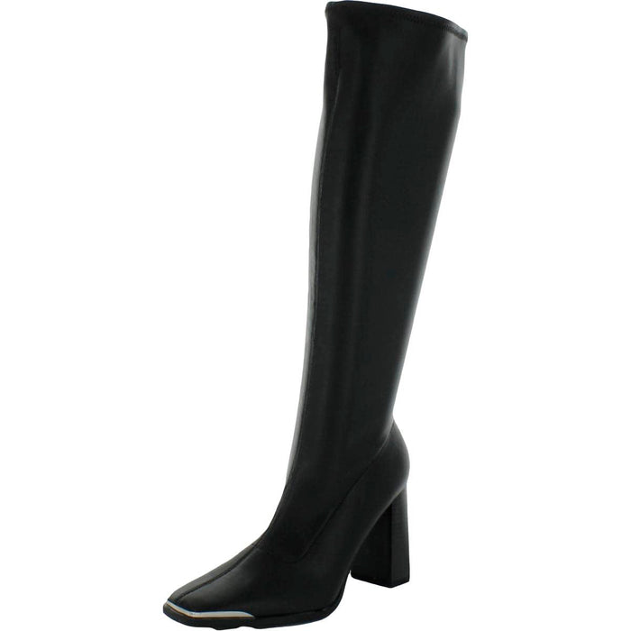 bar III Womens Haydin Dressy Square Heel Knee-High Boots Black 9.5 Medium (B,M)