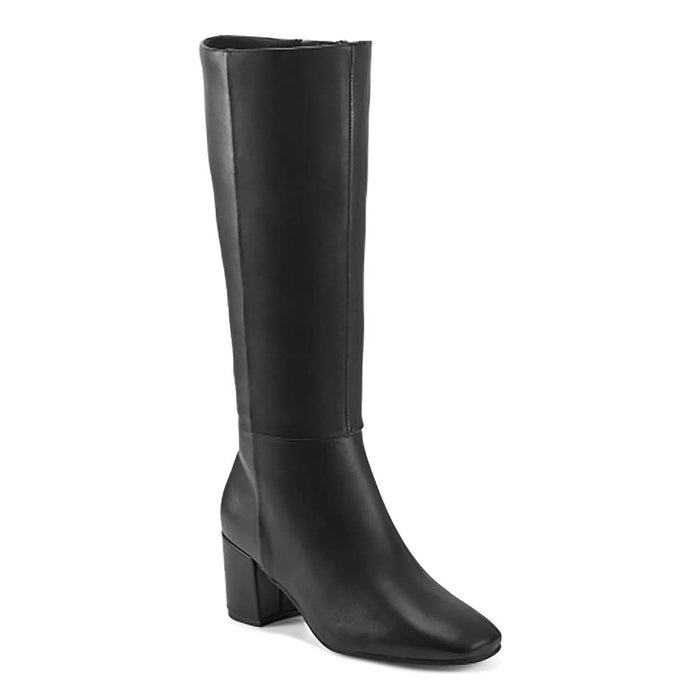 Easy Spirit Women's Tony Knee High Boots, Black Leather, 7.5