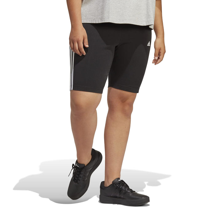 adidas Essentials 3-Stripes Bike Shorts Black/White XS