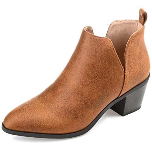 Journee Collection Womens' Lola Pull On Stacked Heel Booties