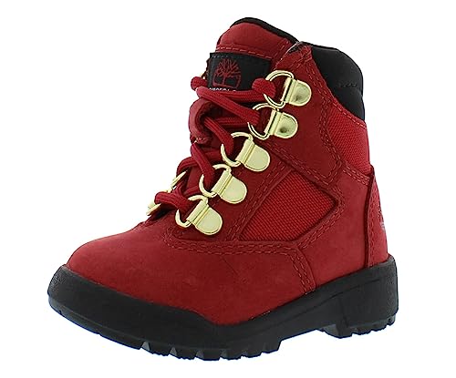 Timberland Kids' 6-Inch Leather and Fabric Field Boot