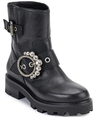 Karl Lagerfeld Paris Womens' Lug Sole Marceau Combat Boots