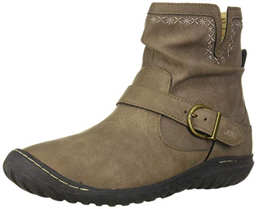 JBU by Jambu Women's Dottie Water Resistant Ankle Boot, Taupe, 8