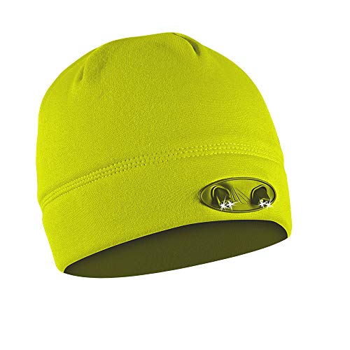 Panther Vision CUBWB-5529 Hand Free 4 LED Headlamp Beanie Cap, ( Hi-Vis Yellow)