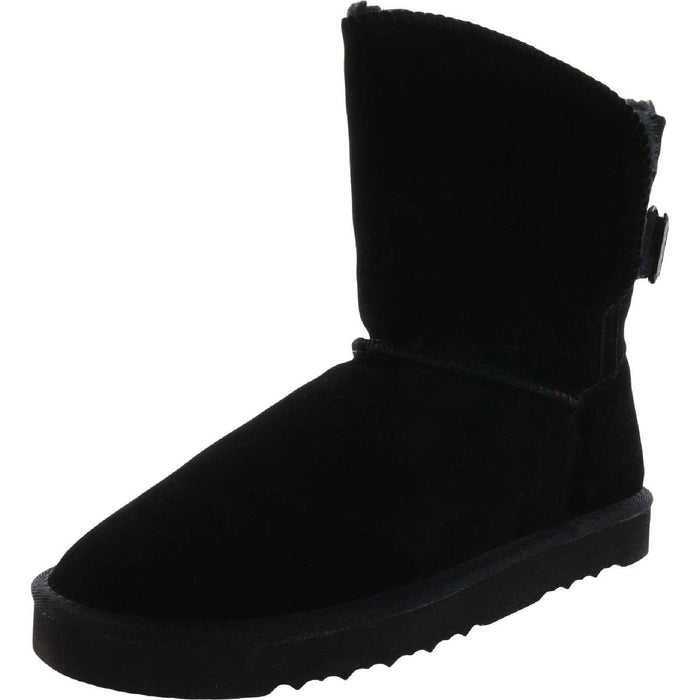 Style & Co. Womens Teeny Suede Closed Toe Ankle Cold Weather, Black, Size 8.0